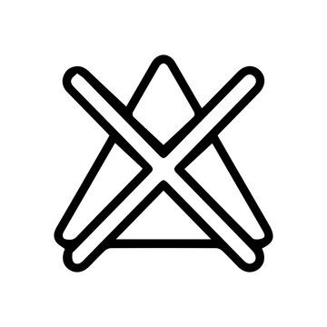 Crossed Triangle Symbol