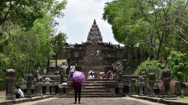 Phanom Rung Historical Park or Phanom Rung is a stone castle in Rachamanka located at Nangrong district,  Buriram Province. One of best travel destination in Thailand.