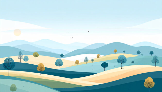 Minimal rolling hills vector