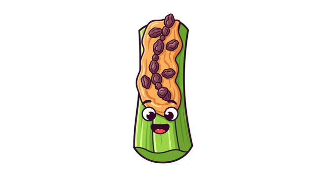 Cartoon chocolate chip cookie stick.