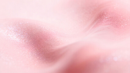 Fototapeta premium Pink Gradient Background with Shimmering Silver Sparkles Minimal Luxury Abstract Design