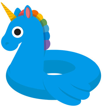 Blue Unicorn Pool Float