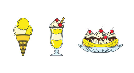 Desserts ice cream cone cake.