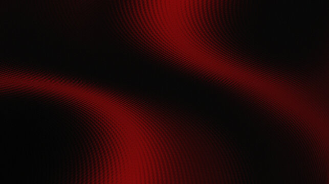 The red color goes from black to black with a micro-texture pattern that resembles a halftone pattern or a fine pixel structure. This pattern gives a sense of depth and dimension to the surface that l