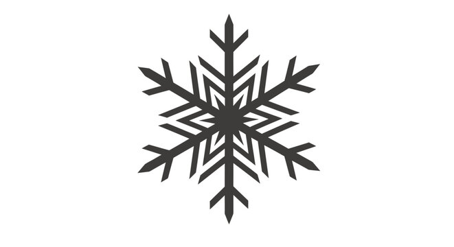 Intricate white snowflake pattern with delicate hexagonal crystal structures on a plain background.