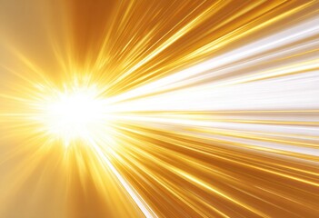 Obraz premium Golden Light Burst with Radiant Rays