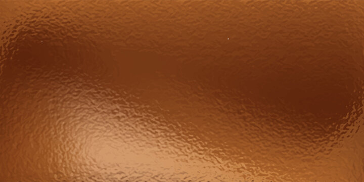 Copper bronze foil texture, background glass effect vector illustration for prints, cmyk color mode.