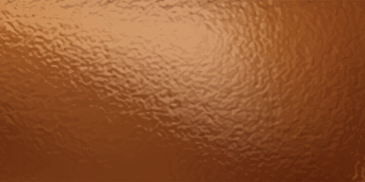 Copper bronze foil texture, background glass effect vector illustration for prints, cmyk color mode.