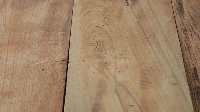 Wood grain surface, old teak wood, natural.