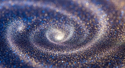 Fototapeta premium Cosmic Spiral Galaxy with Starfield