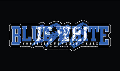 blue white boys ultras, ultras sticker, ultras design vector, sticker logo vector © Grazie