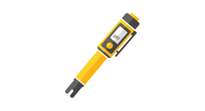 Digital handheld pH meter for precise liquid testing solutions.