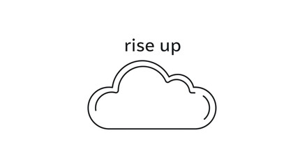 Obraz premium Cloud Icon with 
