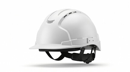 Fototapeta premium Realistic industrial safety helmet mockup, essential head protection for workers
