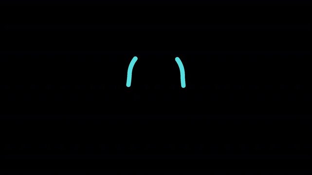 Animated outline icon of vibrating bell, symbolizing notification and alert in public relations business context for event promotion and corporate communication in alpha channel 