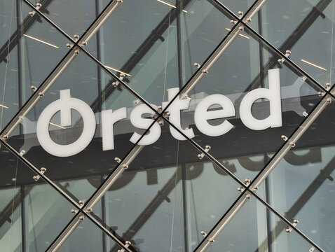 Copenhagen,Denmark-Nov.24th 2025: &Oslash;rsted company brand logo 