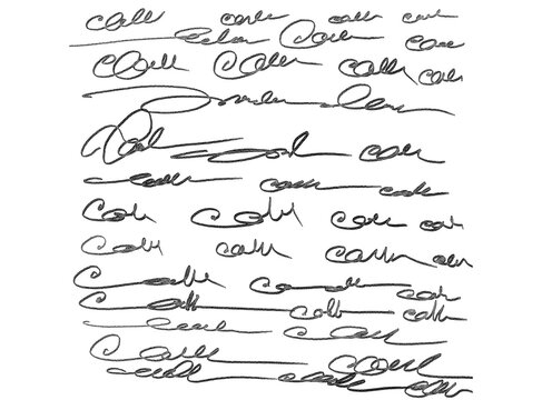 Hand-Drawn Abstract Cursive Script Calligraphy Textures Vector Set
