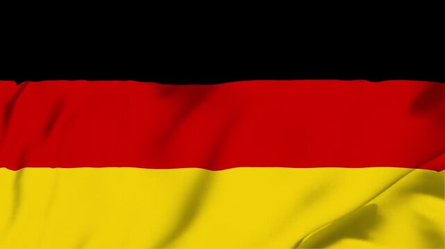 Germany waving fabric flag animation seamless looping for sport politics business background