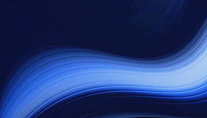 Fototapeta premium Abstract blue gradient ribbed glass background waves.