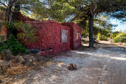 Abandoned Mining Workers House in Lavrio Greece