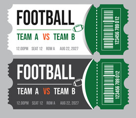  Football Tickets, Sport Event Tickets, Football Match Tickets, Sports Tickets vector template design  © SL Creations