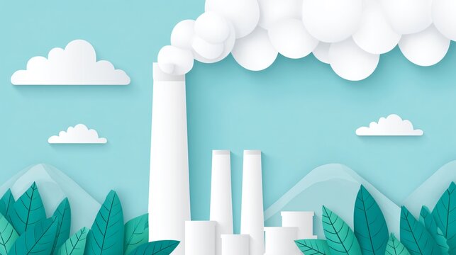 World Pollution Prevention Day hero image, hopeful future environment, clean sky green city and healthy nature, copy space for global awareness campaign, ultra high quality Adobe Stock com