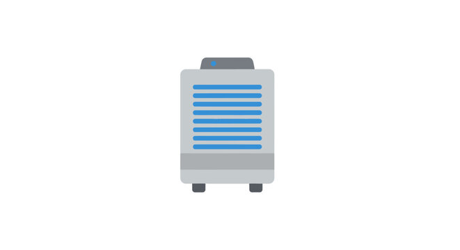 Modern portable air conditioning unit illustration graphic design.