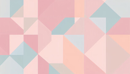 Obraz premium Geometric shapes in pastel colors.