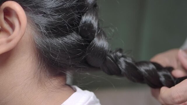 How to braid long hair step by step at home