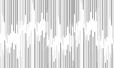 Obraz premium Black radial comics style lines, Straight Vertical Lines, isolated on white background. Speed abstract. Vector illustration
