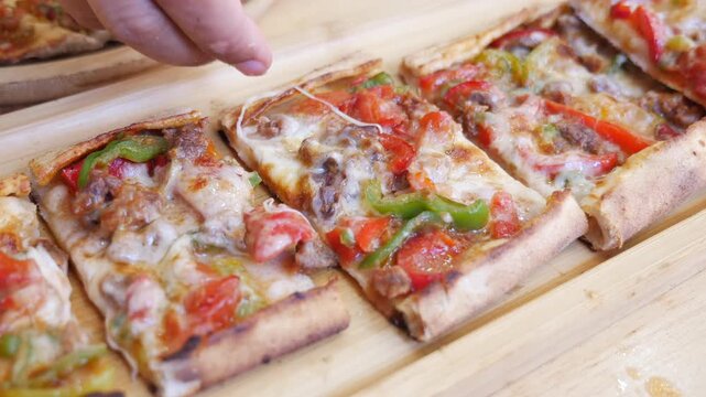 Turkish pides, often described as a Turkish flatbread