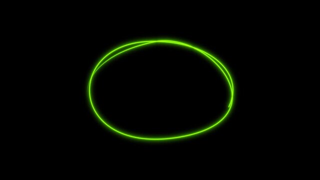 4K Circle marker with drawing effect, Highlighter Scribble Animation, Hand drawn circle in red marker, Circle brush stroke highlight marker for presentation, Hand-drawn circle highlight animation