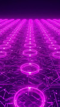 Technical quantum branding ai semiconductor chip processor for high-tech industrial hardware branding and technical presentation design quantum computing bigdata electrons background
