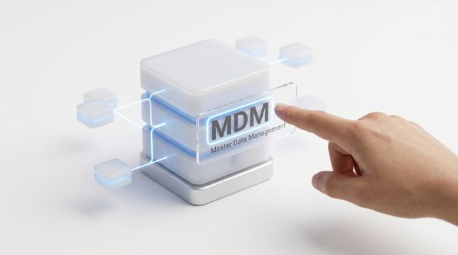 MDM, mobile device management, technology concept, business security, cloud computing