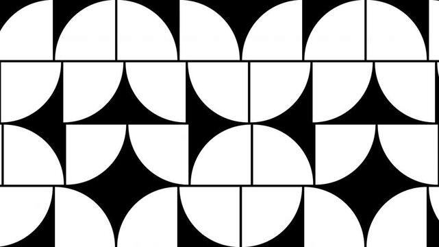 Geometric pattern design Film Frame. Film Matte Overlay animation. 4K Seamless loop.