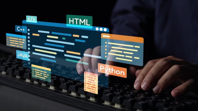 Software development with coding overlays, programming languages, developer tools, mobile app creation, and advanced programming for digital product development and software solutions. Muxer