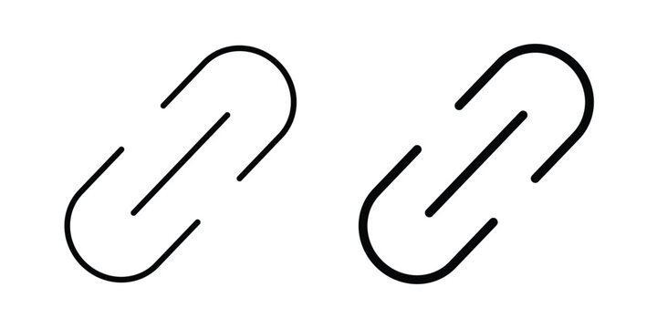 Link icon design concept pack in black color