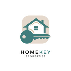 Fototapeta premium Home key with house logo symbol.