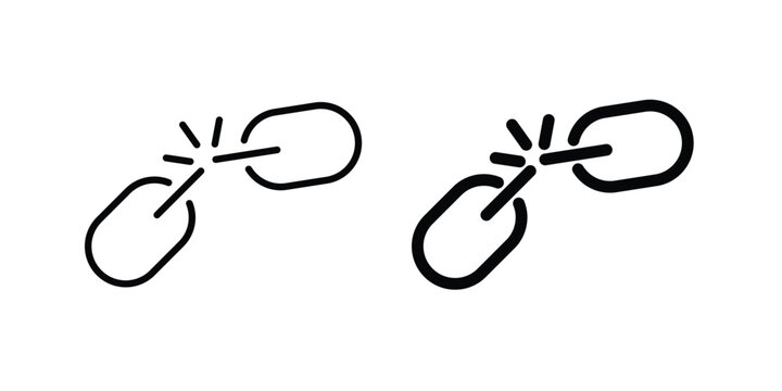 Weakness icon design concept pack in black color