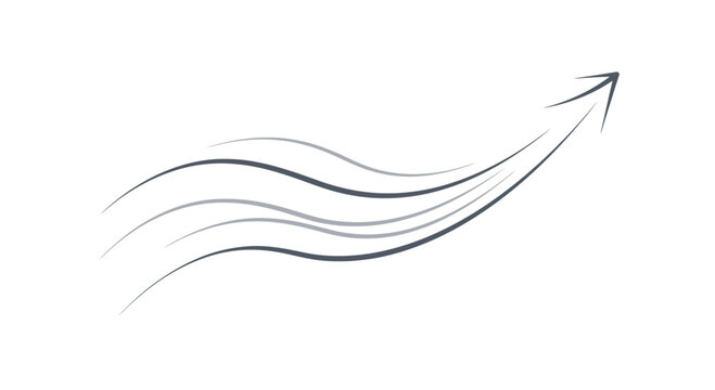 Black lines with arrow pointing up.