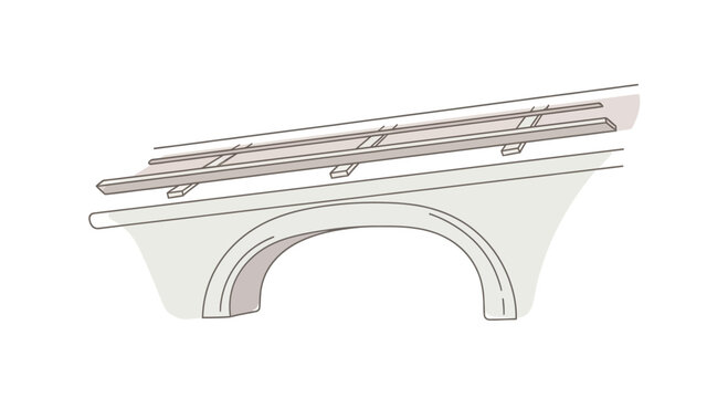 Architectural molding decorative element detail.