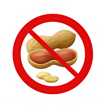 No symbol for peanuts or nuts allergy warning sign