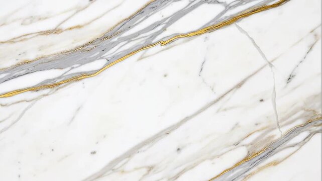 Marble texture with gold and gray veins.