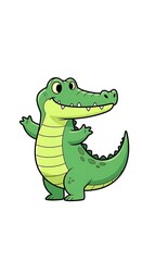 Fototapeta premium Happy Alligator Cartoon.