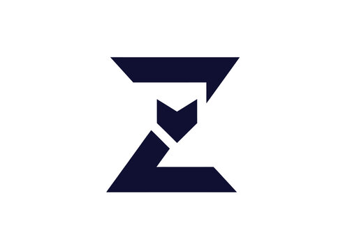 Abstract geometric logo featuring bold interconnected shapes forming a stylized 'Z' and 'U' pattern