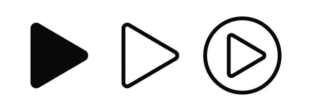 Play button icons Vector