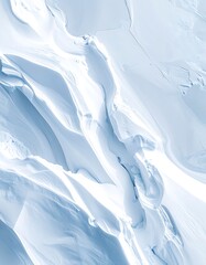 Obraz premium Frozen landscape with snow and ice.