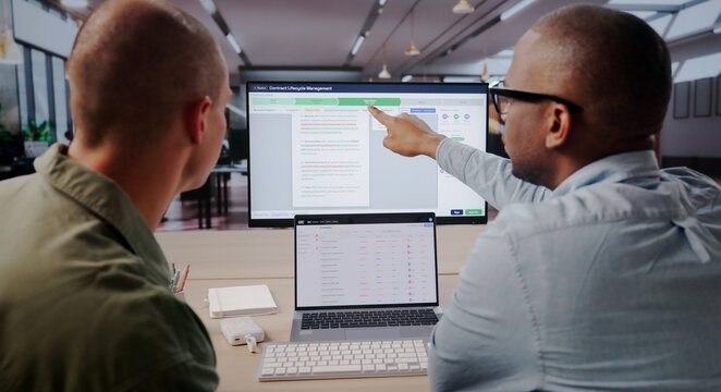 Contract Manager Reviews Vendor Agreements