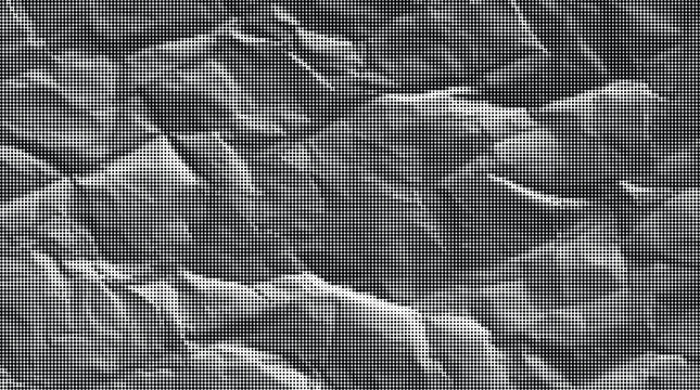 A close-up view of a rugged rocky surface with crumpled texture