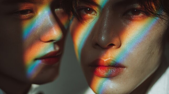 Happy Wedding couple in wedding party,Pride Month,love is love,honeymoon,same sex couple romantic time,WLW,MLM,valentine,sweet moment,freedom,festival parades,parties,Happy gays and lesbians concept.